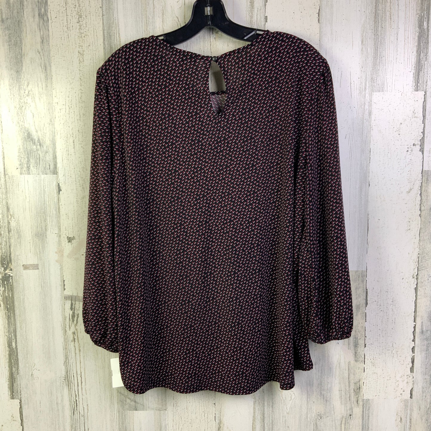 Top 3/4 Sleeve By Adrianna Papell In Black, Size: Xl