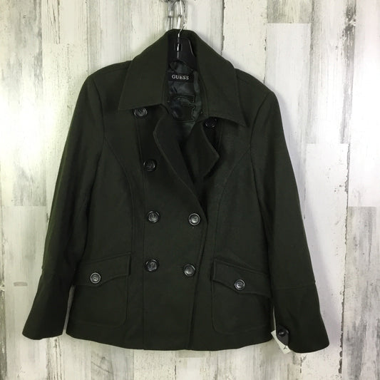 Coat Wool By Guess In Green, Size: S