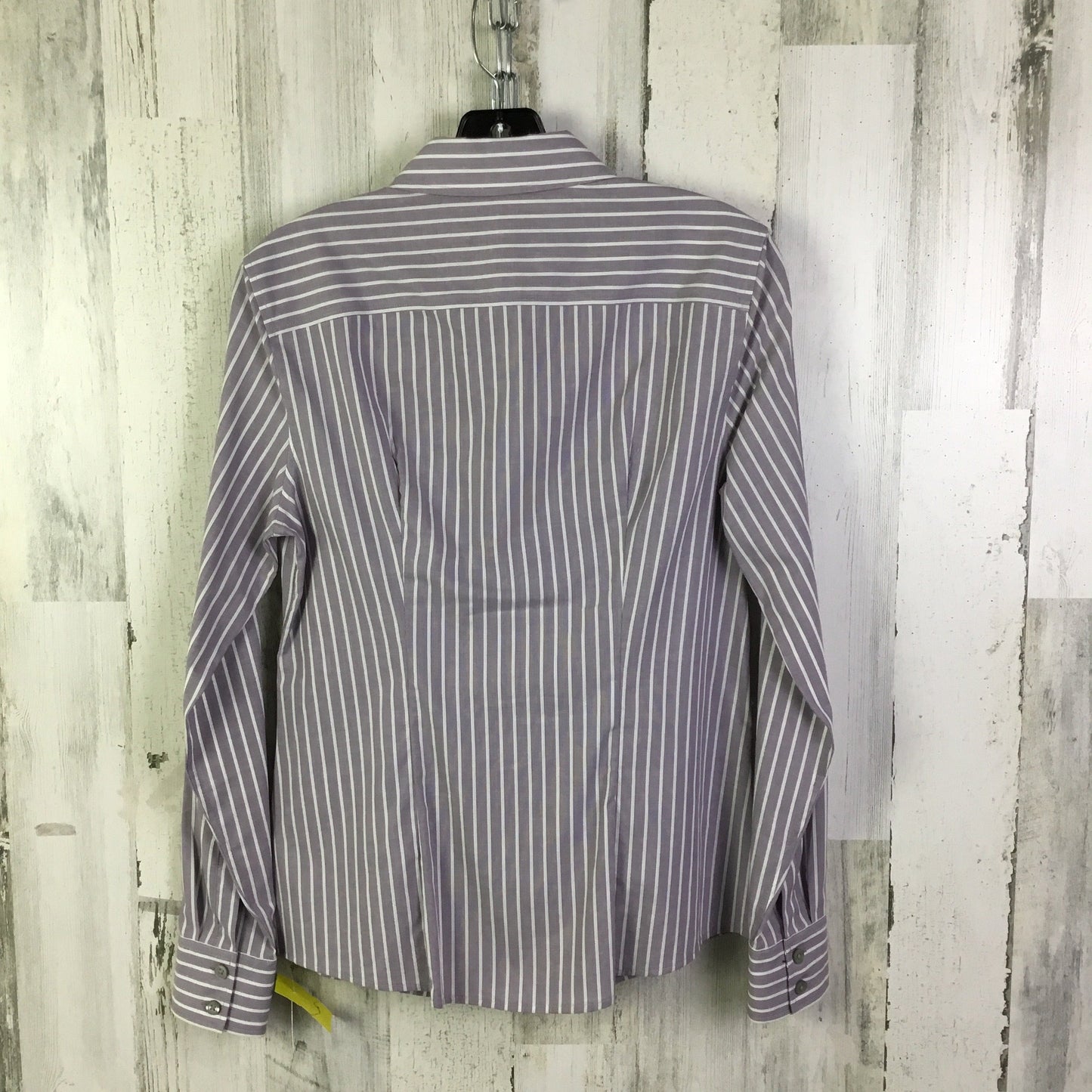 Blouse Long Sleeve By Banana Republic In Grey, Size: S