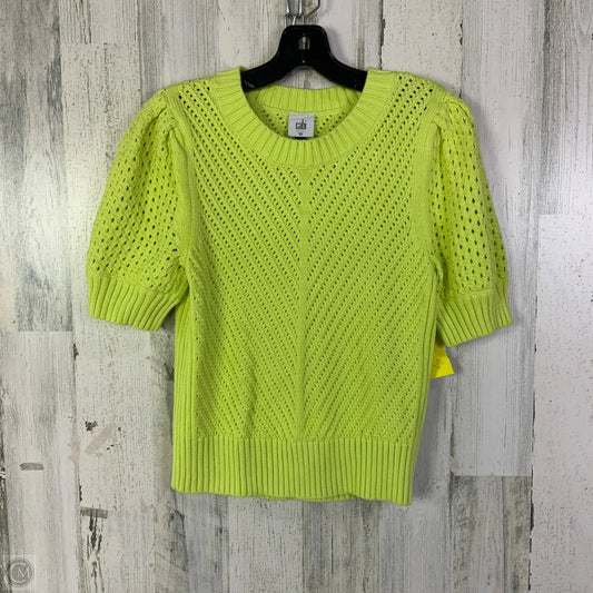 Sweater Short Sleeve By Cabi In Green, Size: Xs