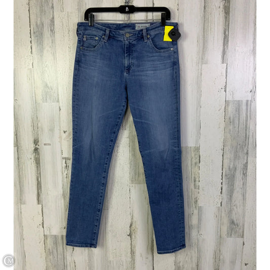 Jeans Skinny By Adriano Goldschmied In Blue Denim, Size: 14