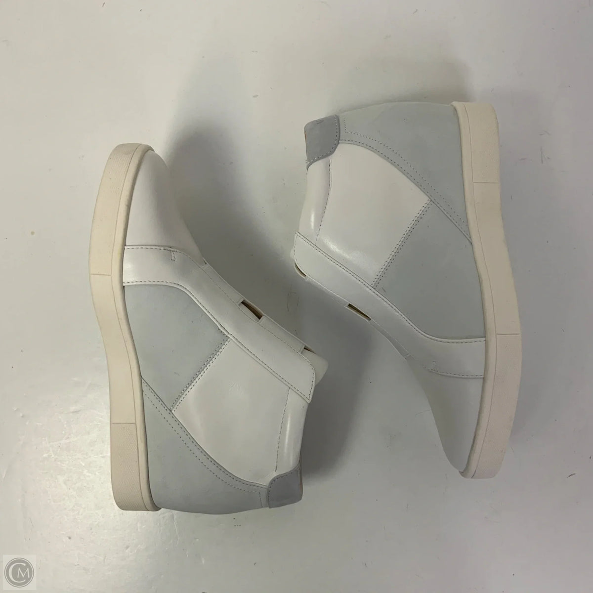 Shoes Heels Wedge By Vionic In Blue & White, Size: 7.5