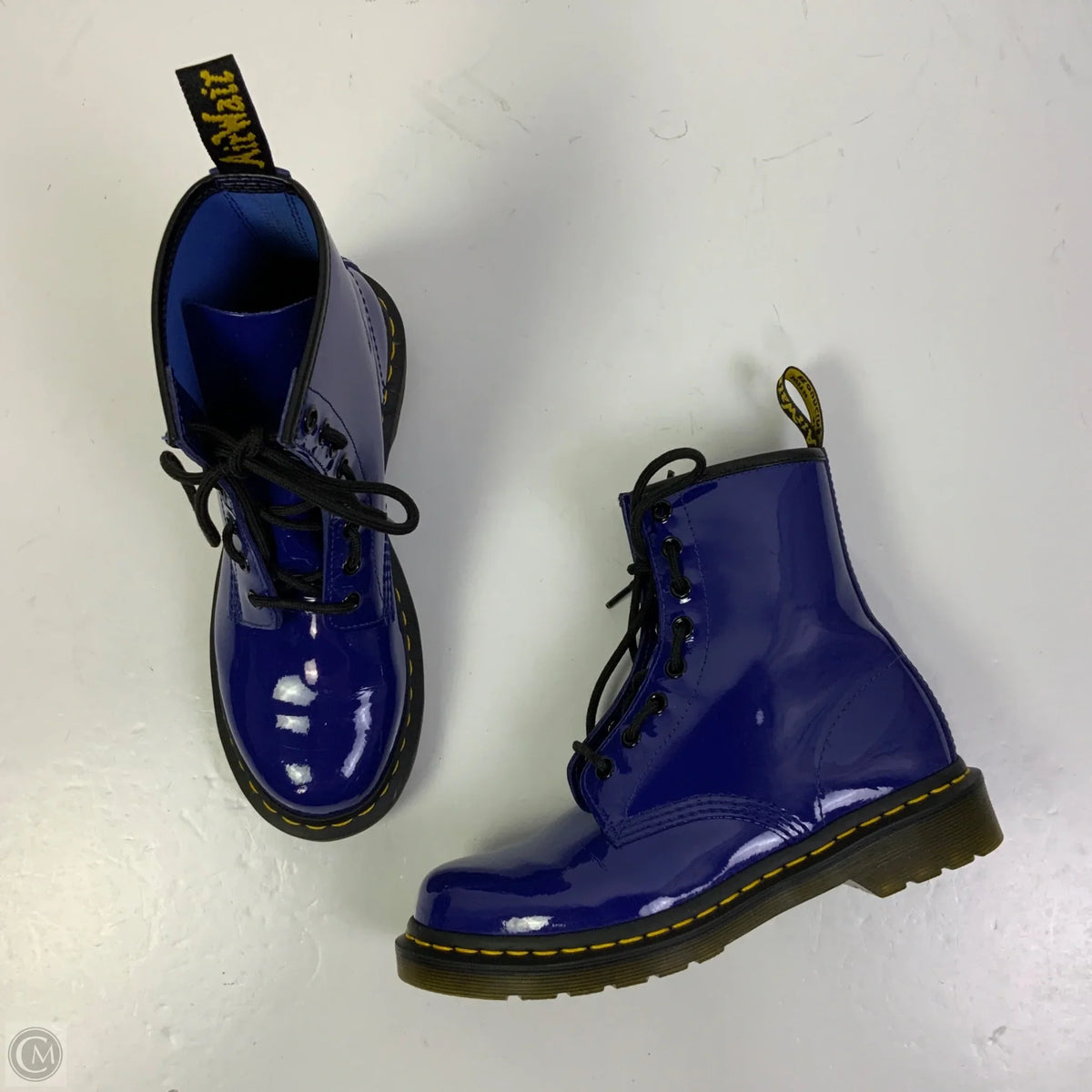 Boots Designer By Dr Martens In Blue, Size: 7