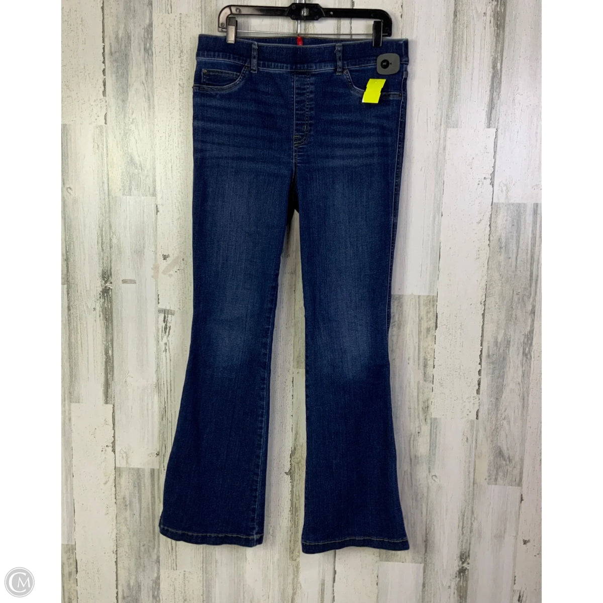 Jeans Flared By Spanx In Blue Denim, Size: 16