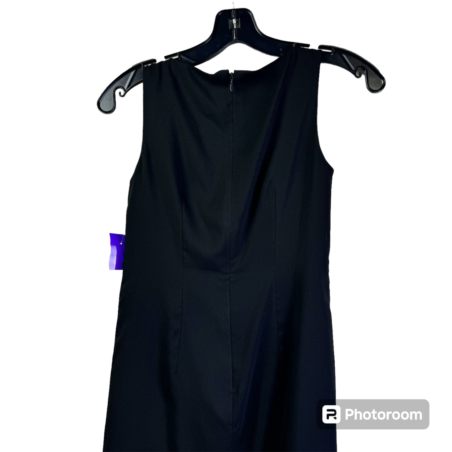 Black Dress Casual Midi Loft, Size Xxs