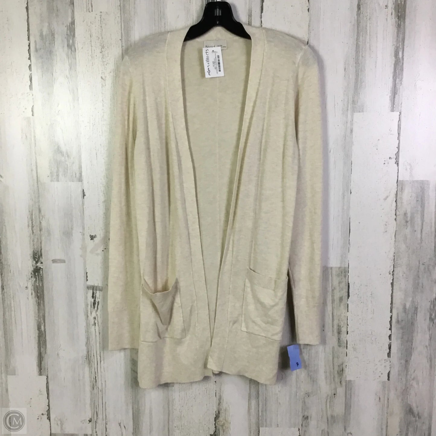 Sweater Cardigan By Be Cool In Cream, Size: S
