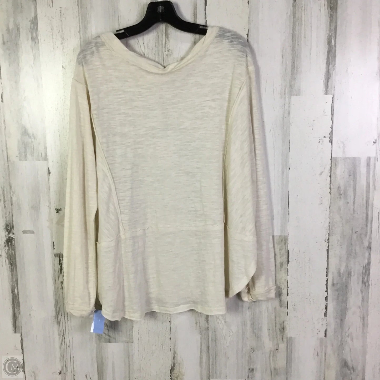 Top Long Sleeve By Z Supply In Cream, Size: M