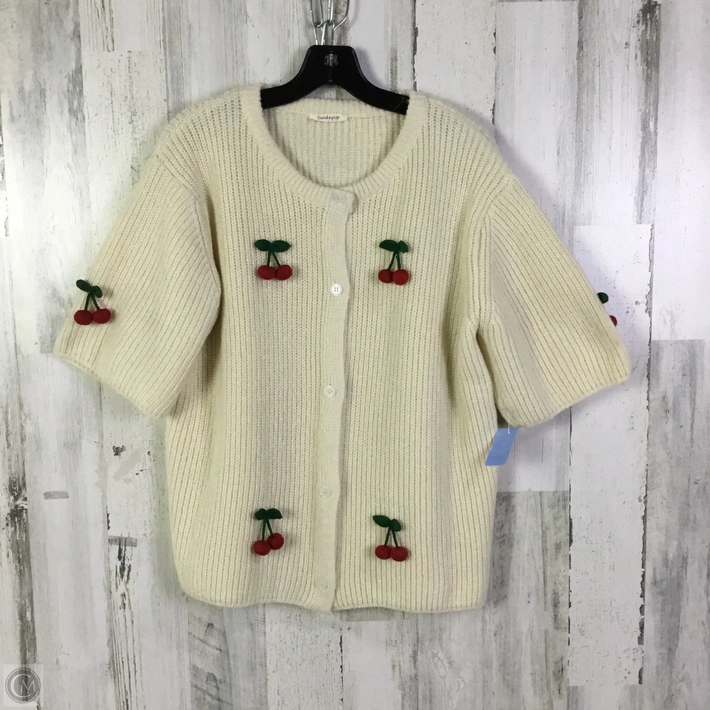 Sweater Cardigan By Sunday Up In Cream, Size: L