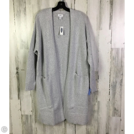 Sweater Cardigan By Old Navy In Grey, Size: Xl