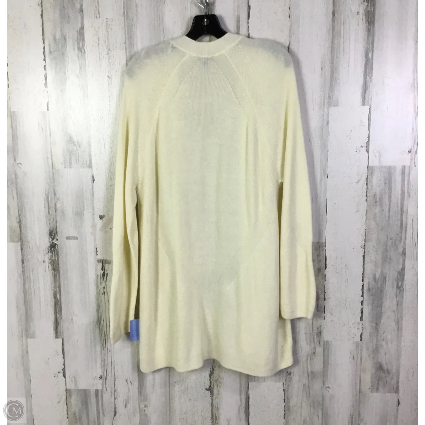 Sweater Cardigan By Talbots In Cream, Size: Xl