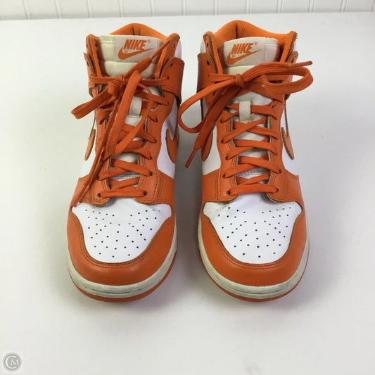 Shoes Athletic By Nike In Orange & White, Size: 7.5