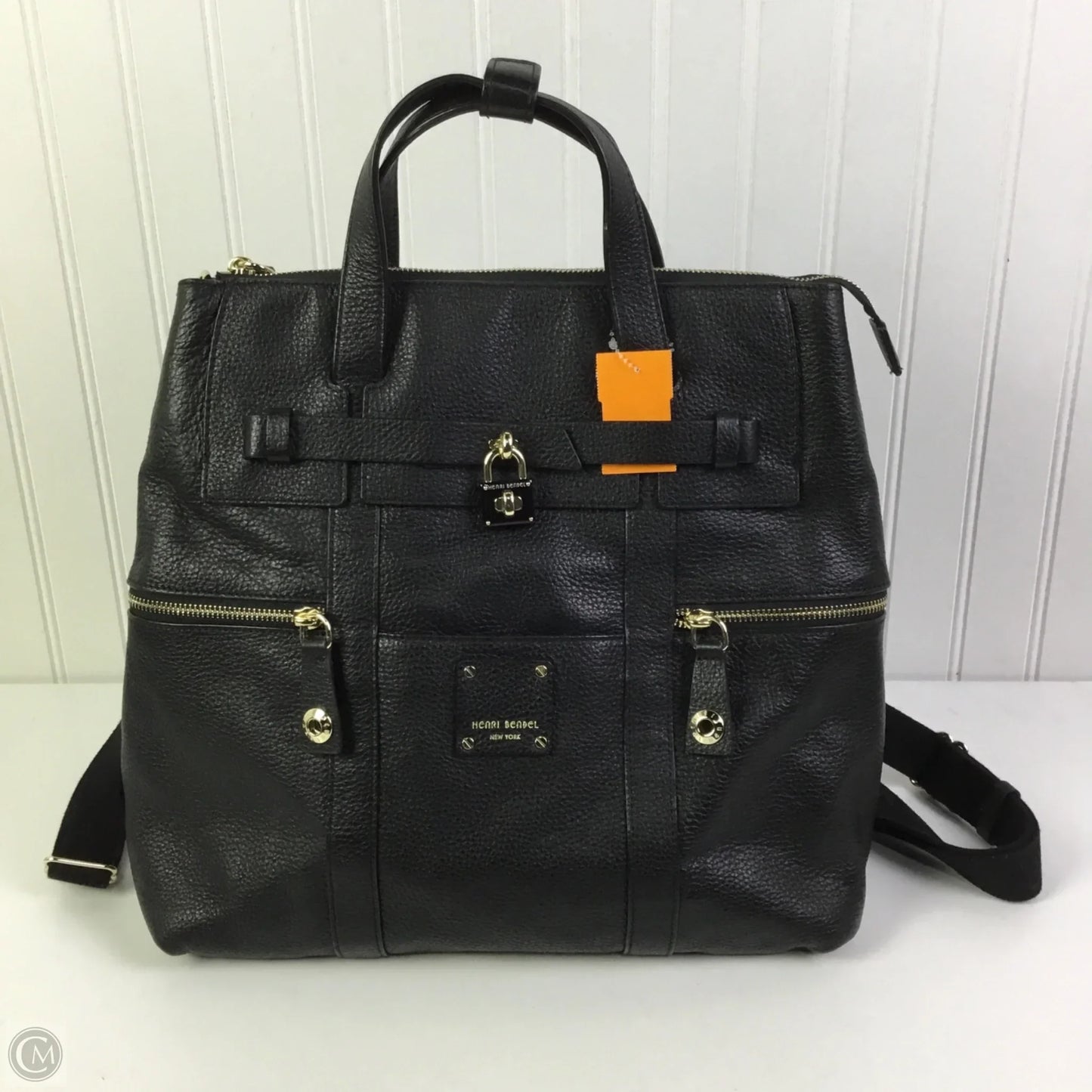 Backpack Leather By Henri Bendel, Size: Large