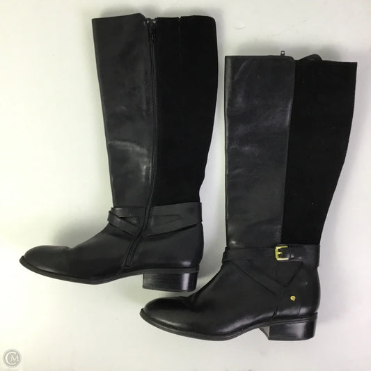 Boots Knee Flats By Lauren By Ralph Lauren In Black, Size: 8