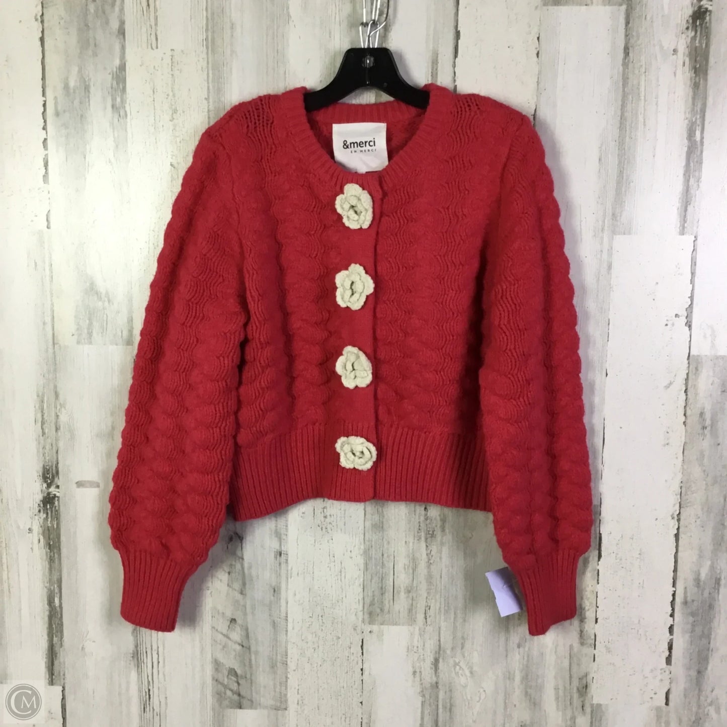 Sweater Cardigan By &merci In Pink, Size: L