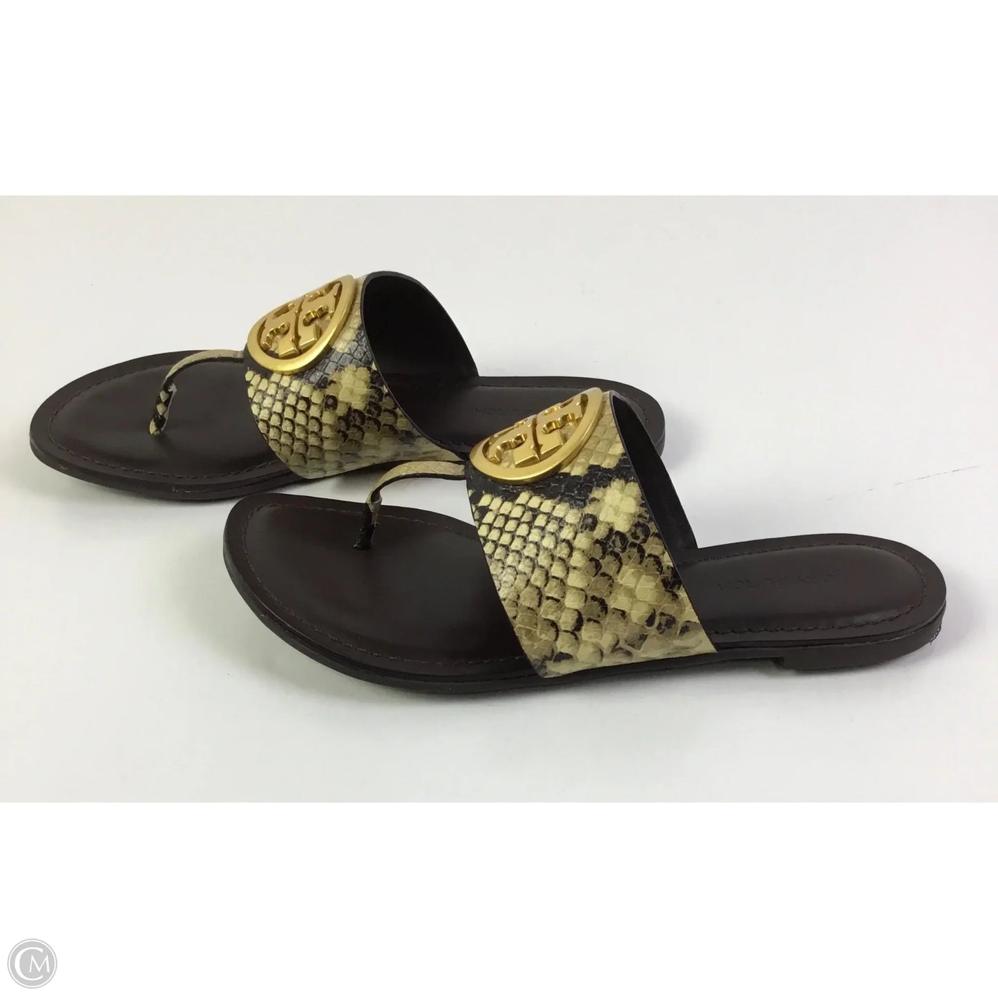 Sandals Designer By Tory Burch In Snakeskin Print, Size: 6