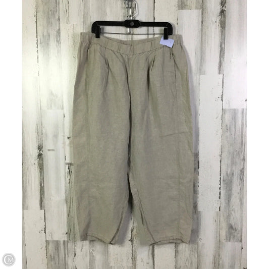 Pants Linen By Eileen Fisher In Beige, Size: 16