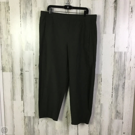 Pants Other By Eileen Fisher In Green, Size: 16