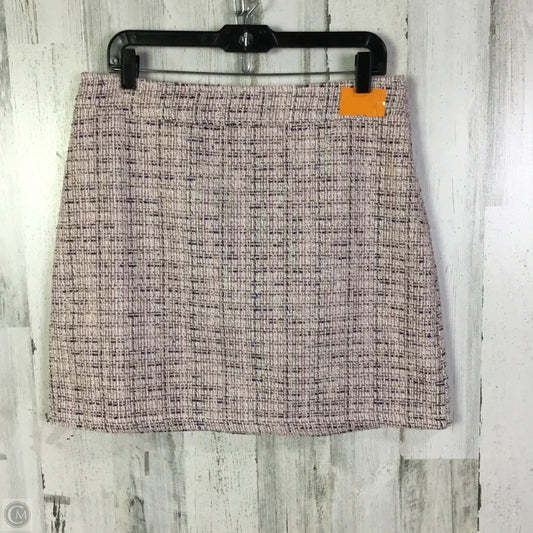 Skirt Mini & Short By Loft In Pink & White, Size: 10