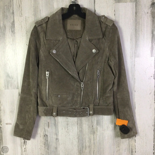 Jacket Moto Leather By Blanknyc In Taupe, Size: S