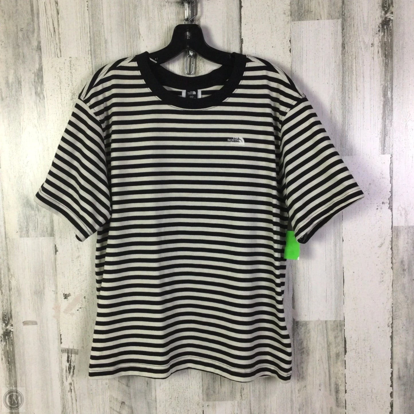 Top Short Sleeve Basic By The North Face In Black & Cream, Size: L