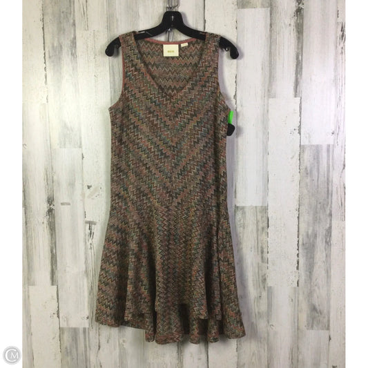 Dress Casual Short By Maeve In Orange & Pink, Size: S