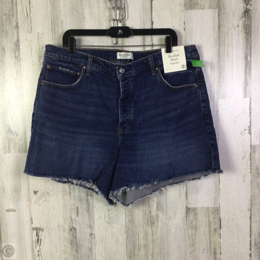 Shorts By Abercrombie And Fitch In Blue Denim, Size: 18