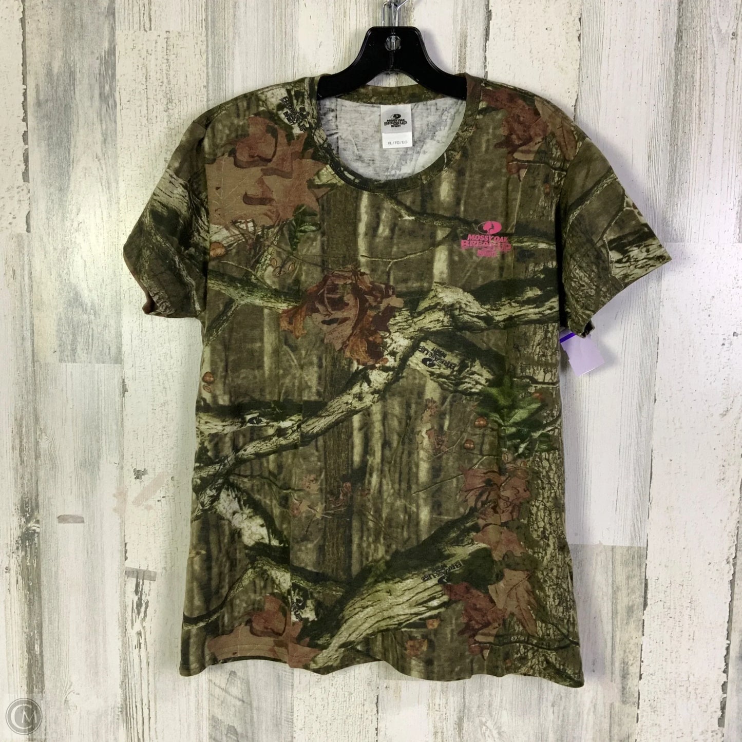 Top Short Sleeve Basic By Clothes Mentor In Camouflage Print, Size: Xl