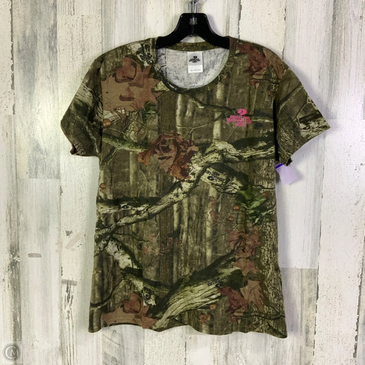 Top Short Sleeve Basic By Clothes Mentor In Camouflage Print, Size: Xl