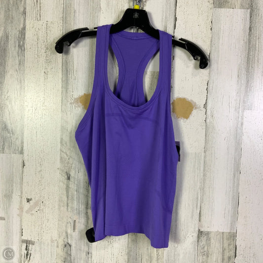 Athletic Tank Top By Lululemon In Purple, Size: 6