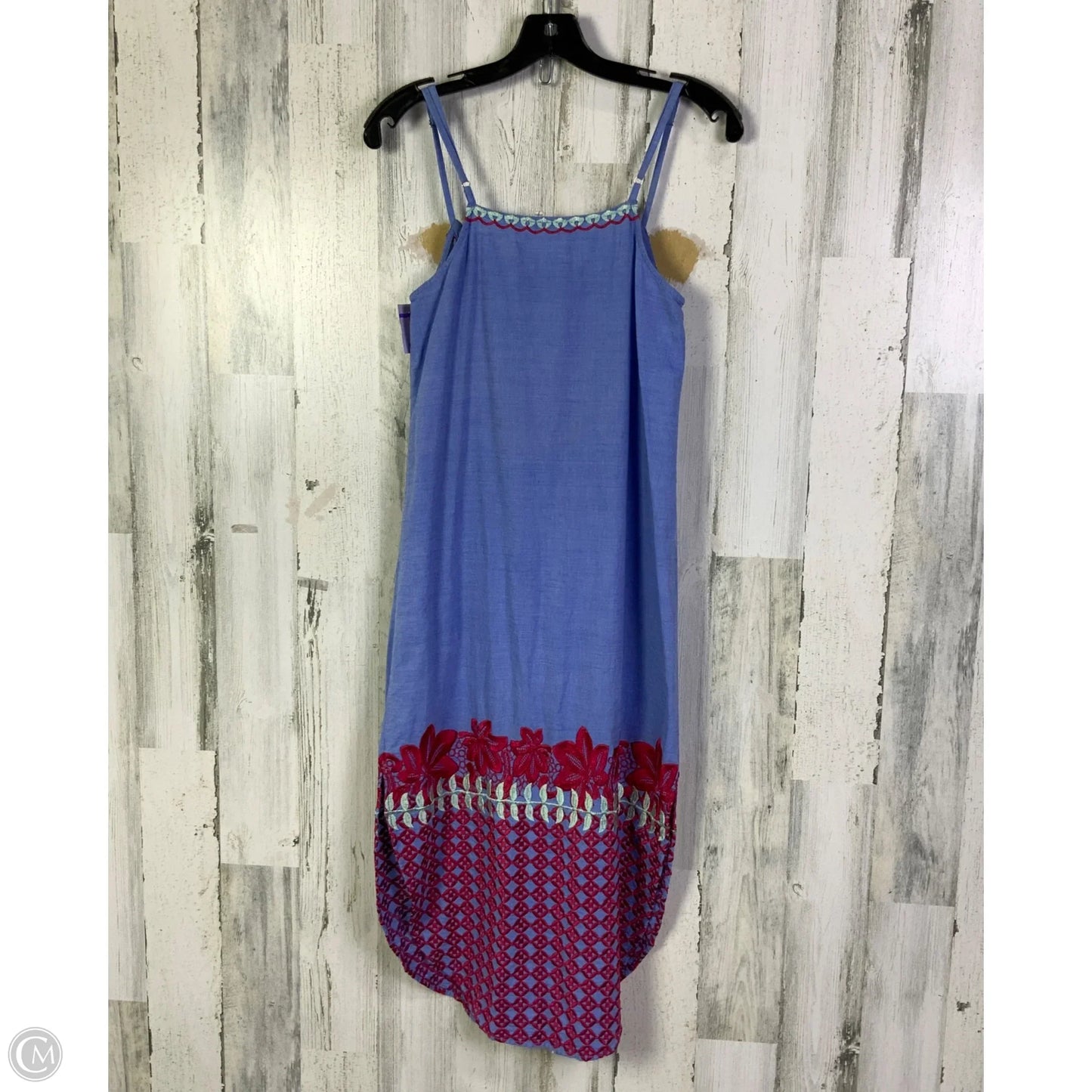 Dress Casual Midi By Clothes Mentor In Blue & Red, Size: Xs