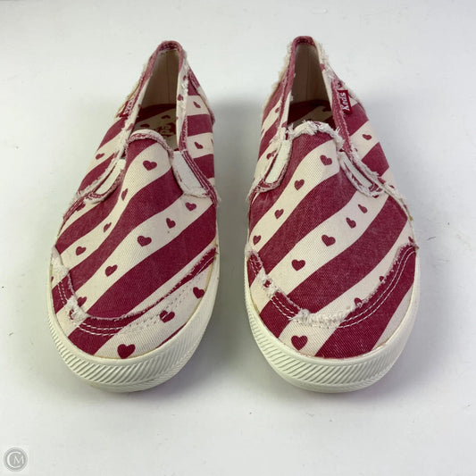 Shoes Flats By Keds In Cream & Red, Size: 7.5