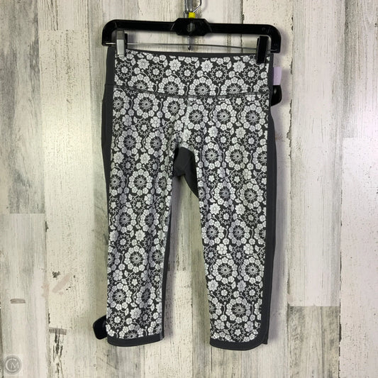 Athletic Leggings Capris By Lululemon In Grey & White, Size: S