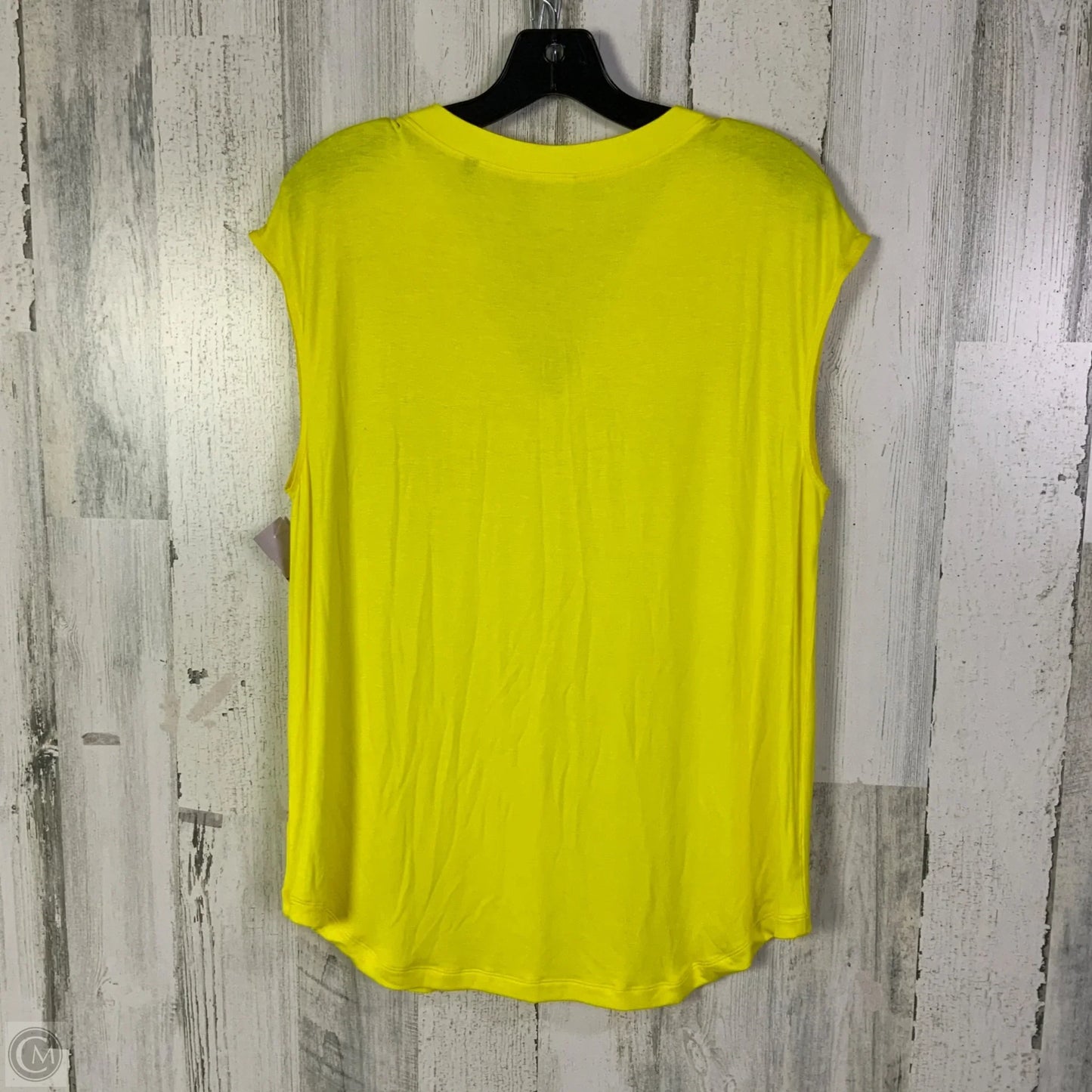 Top Sleeveless Basic By Cabi In Yellow, Size: M