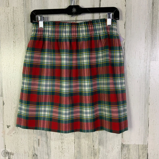 Skirt Mini & Short By J. Crew In Plaid Pattern, Size: 2