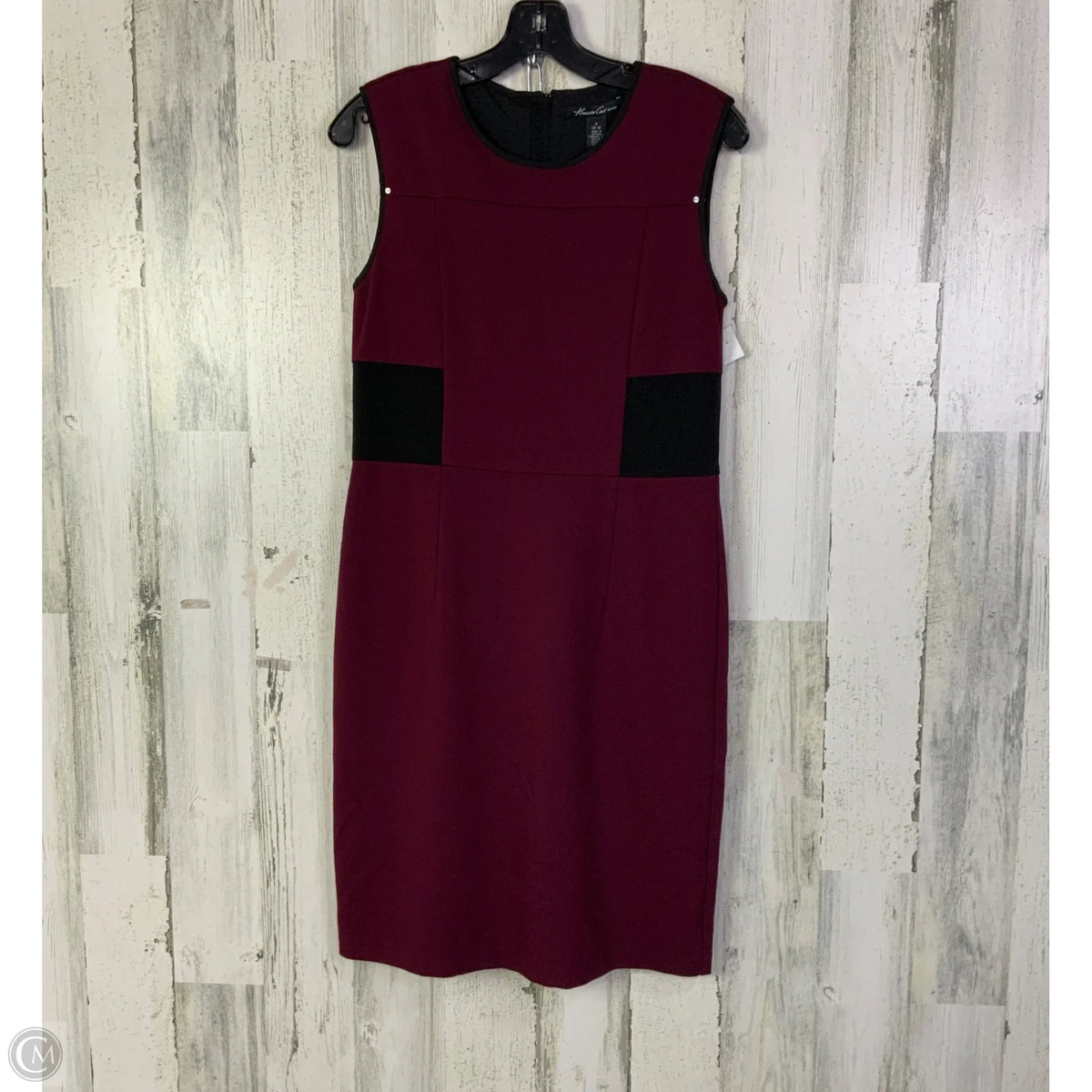Dress Work By Kenneth Cole In Maroon, Size: M