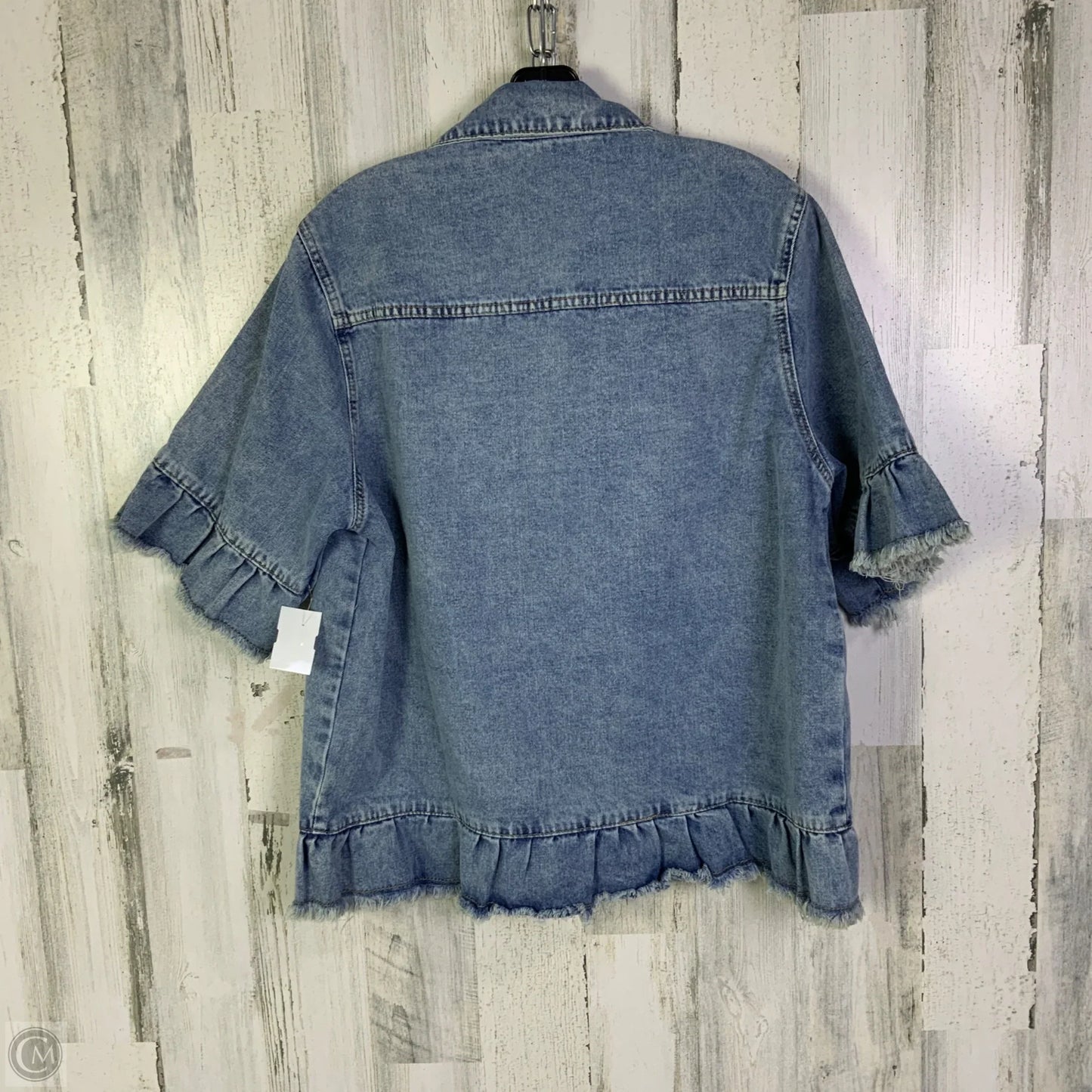 Jacket Denim By Shein In Blue Denim, Size: M