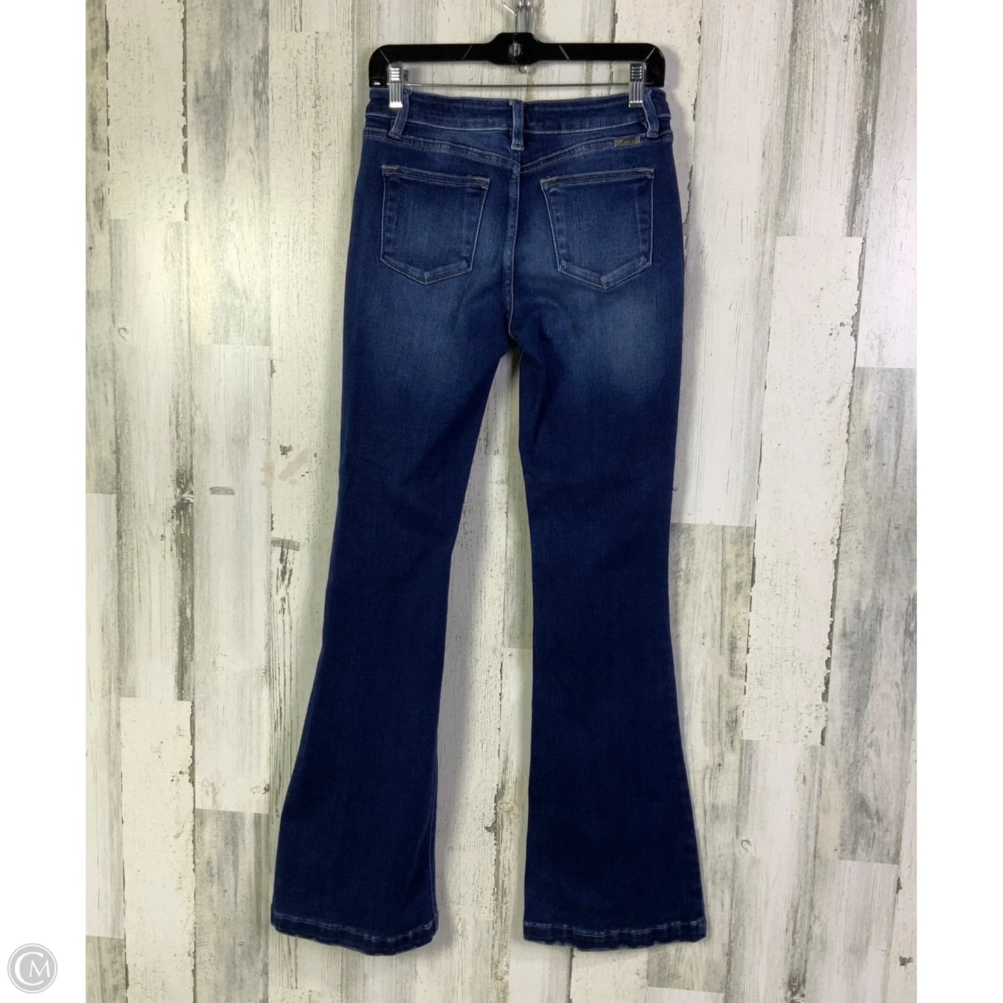 Jeans Flared By Kancan In Blue Denim, Size: 6