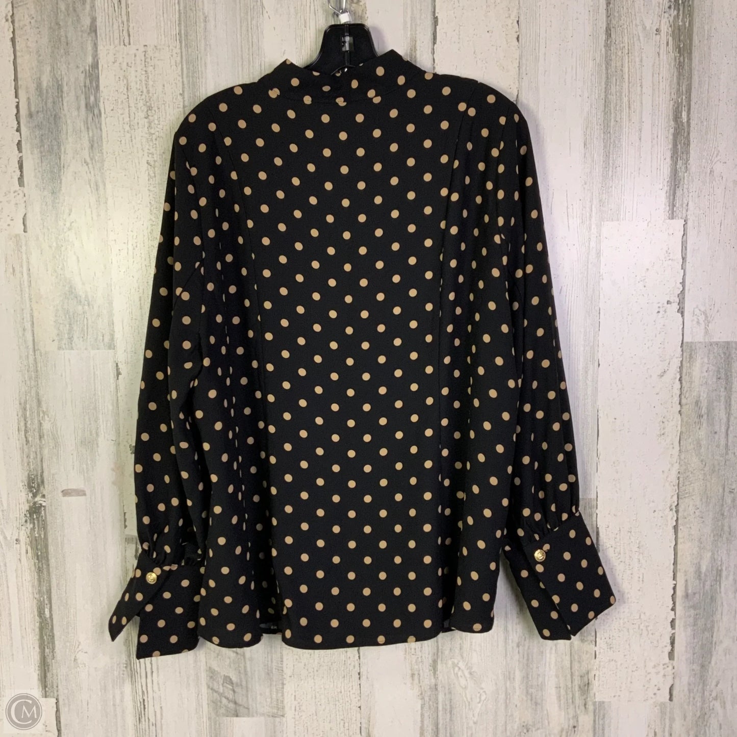 Top Long Sleeve By Lane Bryant In Black & Brown, Size: Xl