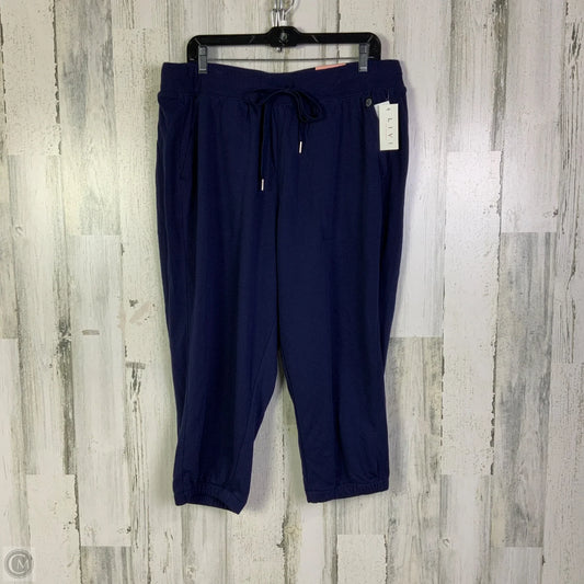 Capris By Livi Active In Blue, Size: 1x