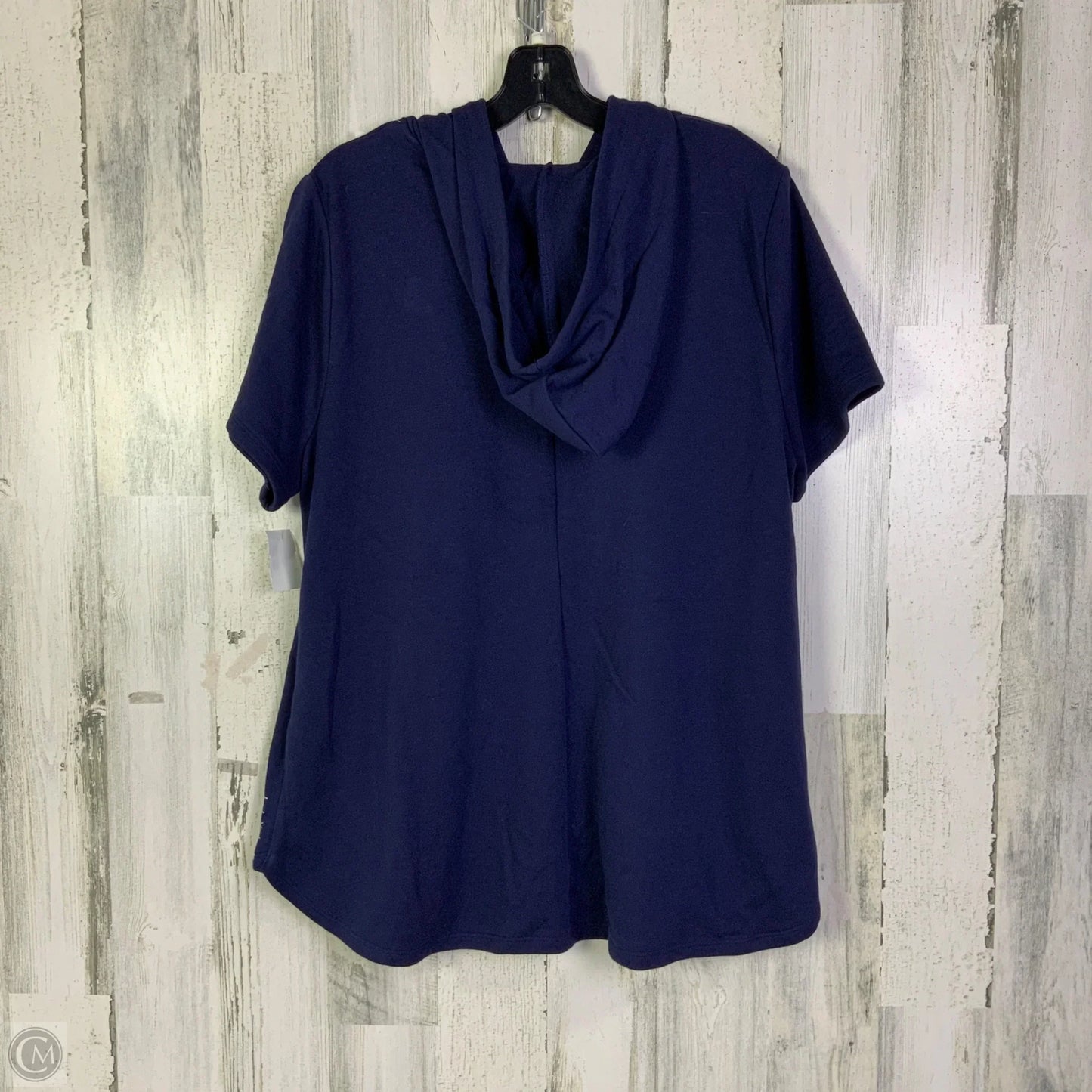 Athletic Top Short Sleeve By Livi Active In Blue, Size: L