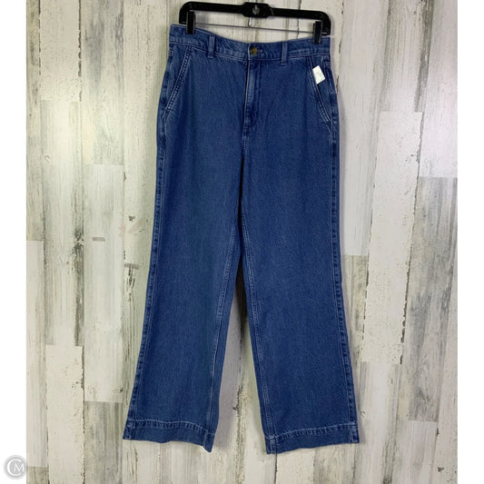Jeans Wide Leg By J. Crew In Blue Denim, Size: 4