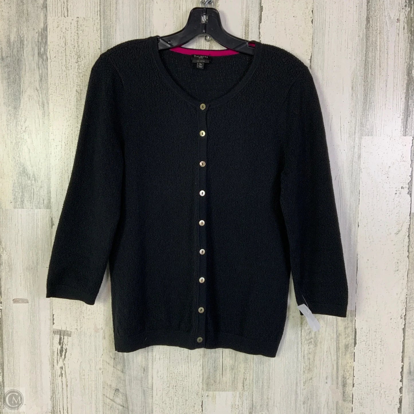 Cardigan By Talbots In Black, Size: Mp