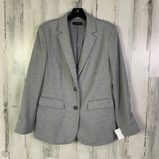 Blazer By Ann Taylor In Grey, Size: S