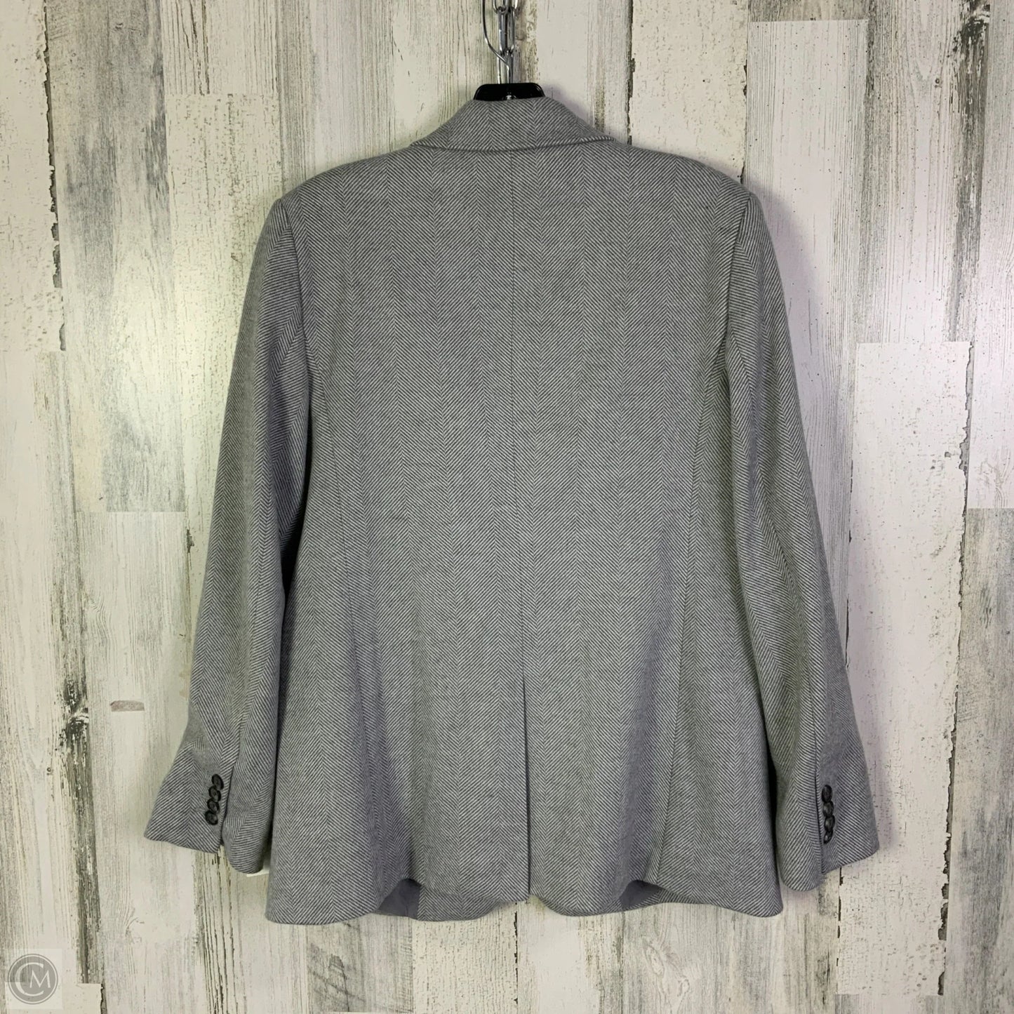 Blazer By Ann Taylor In Grey, Size: S