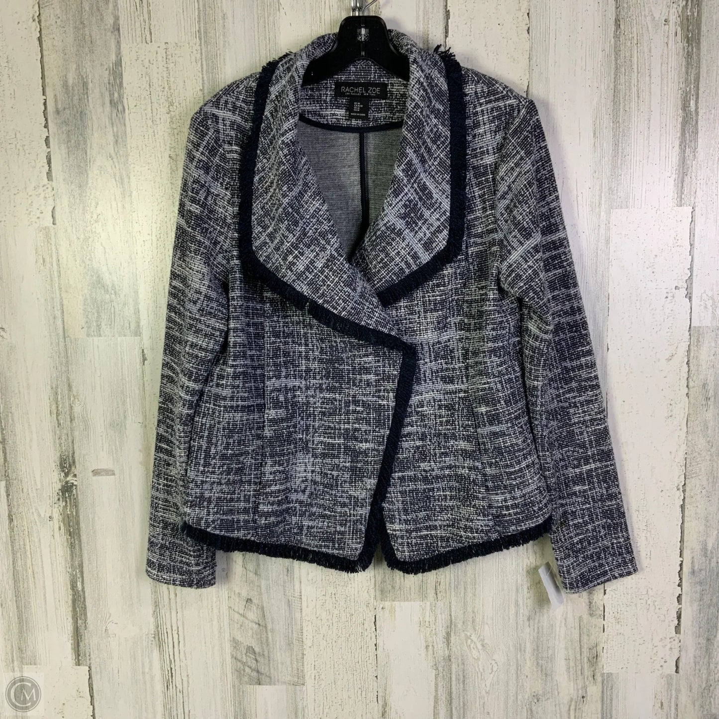 Cardigan By Rachel Zoe In Blue & White, Size: M
