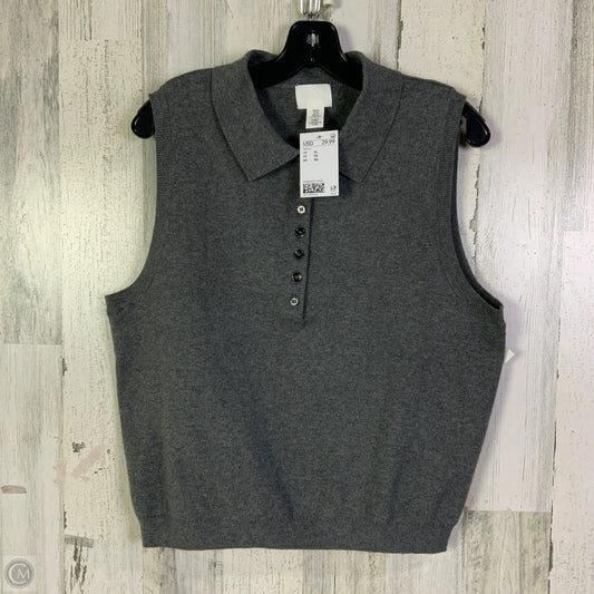 Vest Sweater By H&m In Grey, Size: Xl