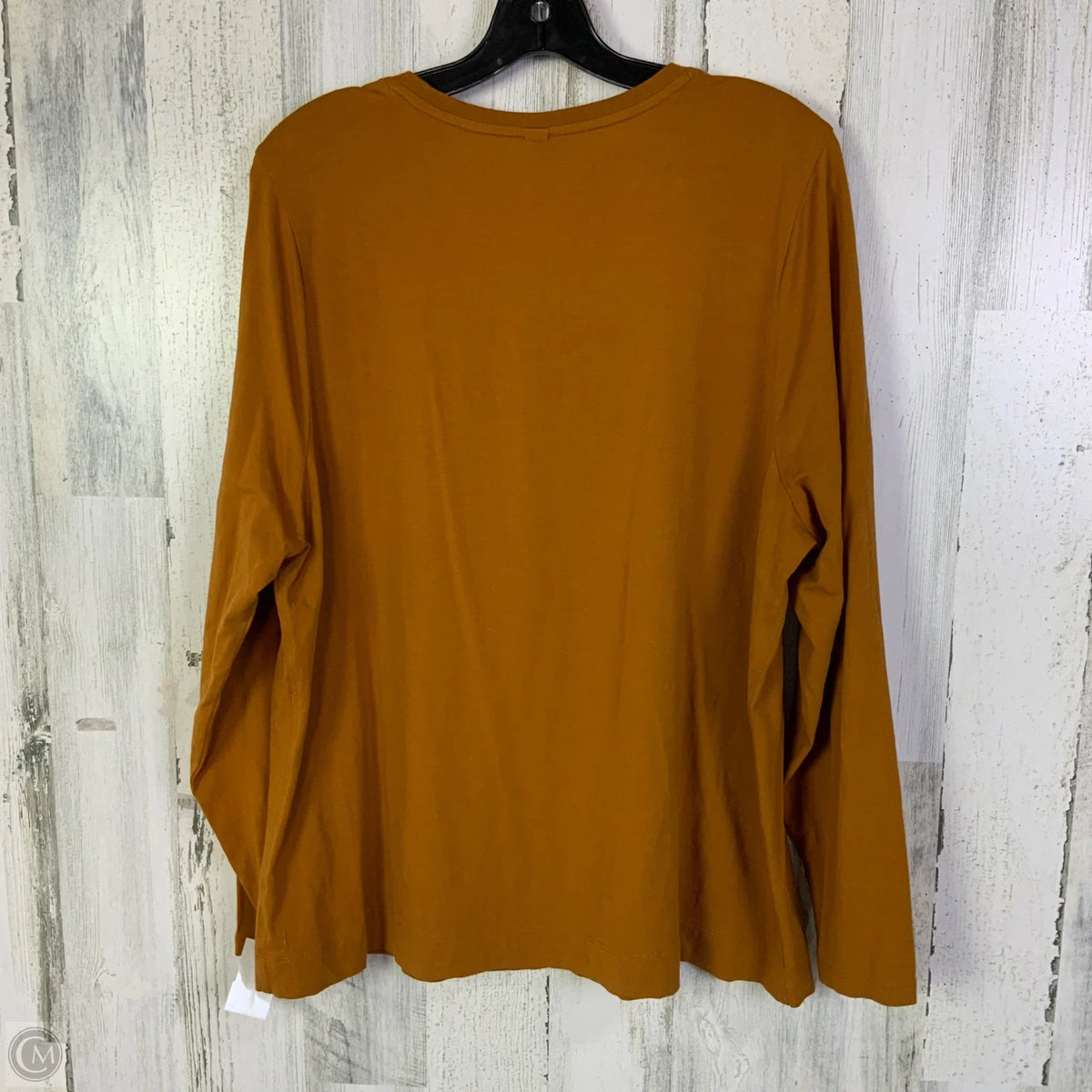 Top Long Sleeve Basic By Athleta In Orange, Size: 1x