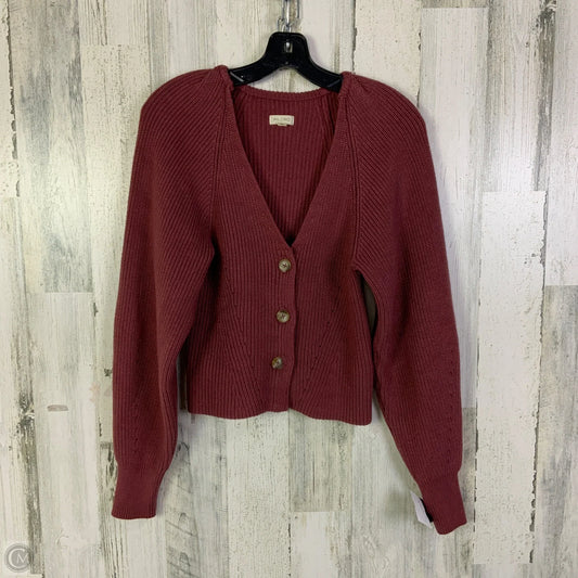 Sweater Cardigan By Pilcro In Pink, Size: S