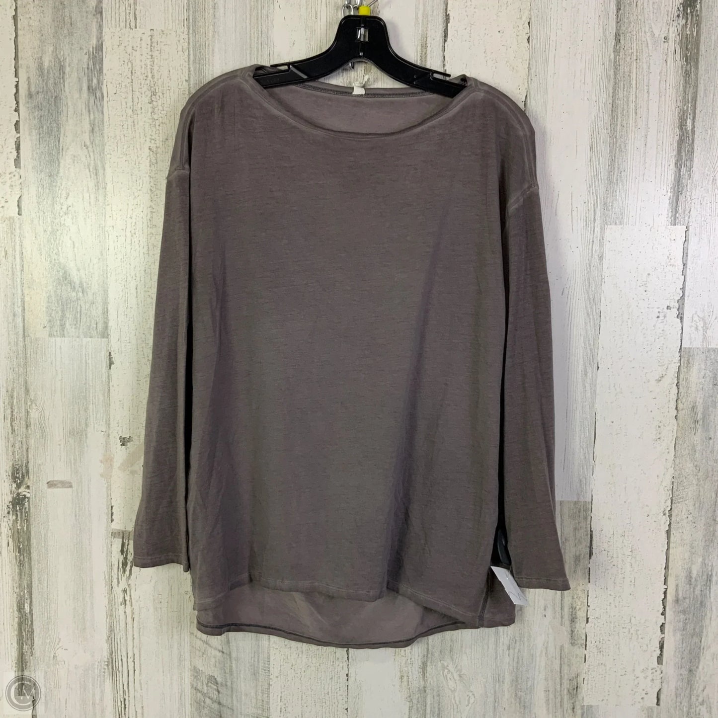 Top Long Sleeve Basic By Lululemon In Grey, Size: 8