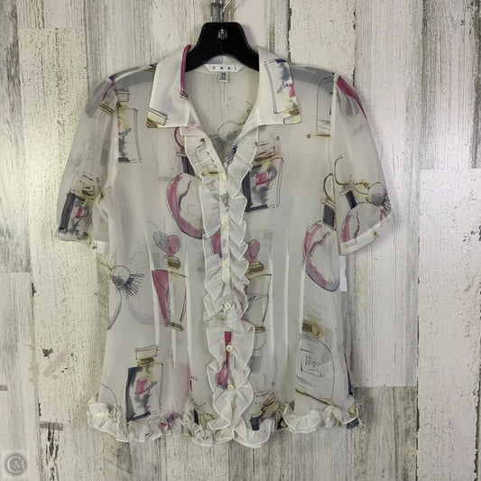 Top Short Sleeve By Cabi In White, Size: Xs